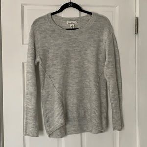 H&M light grey scoop style sweater size small